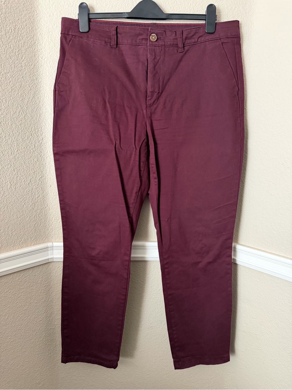 Tommy Hilfiger Maroon Chino Pants